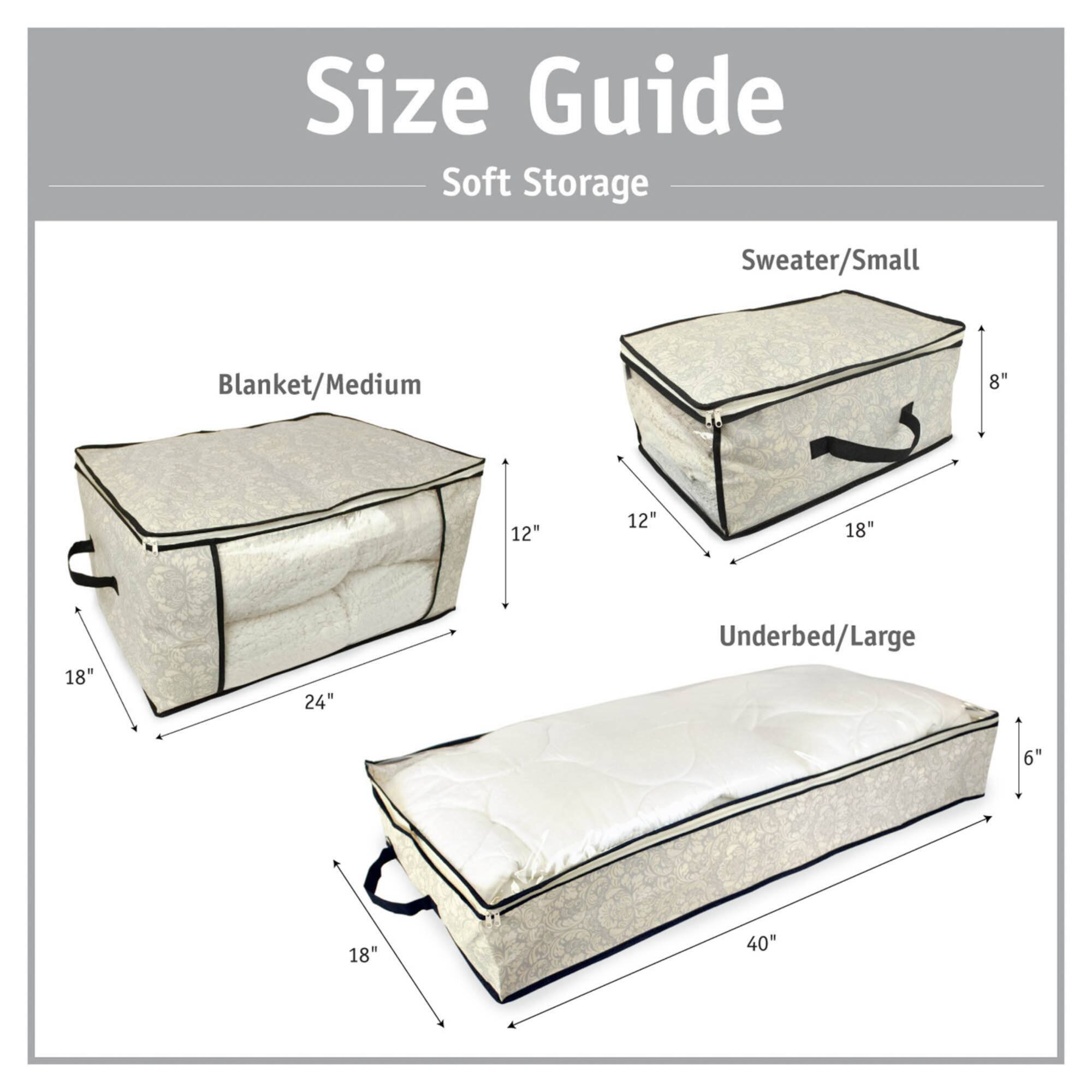 DII® Damask Blanket Soft Storage Cube, 2ct.